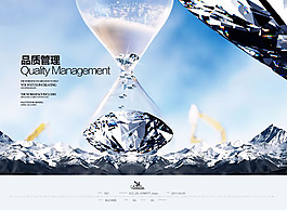 品質(zhì)管理企業(yè)文化海報(bào)psd素材