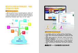 騰翼支付公司畫冊內頁設計psd素材