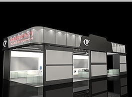 樓梯展覽搭建3D模型設計