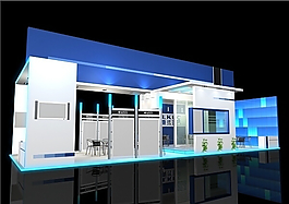 展覽搭建3D模型設計