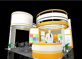 展览特装3Dmax模型文件下载