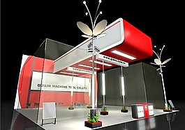 特裝展臺3Dmax模型設(shè)計