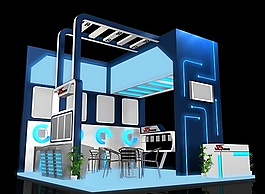 會(huì)議室展示展覽3D模型下載