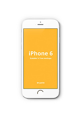 Iphone6白色款模型PSD分層素材