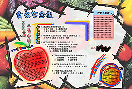 食品安全手抄報圖片PSD素材