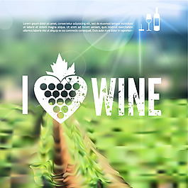 葡萄田背景矢量素材