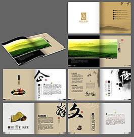 中國(guó)風(fēng)畫冊(cè)設(shè)計(jì)圖片PSD素材