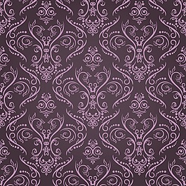 紫色花紋背景矢量素材