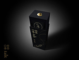 茶葉包裝盒PSD素材