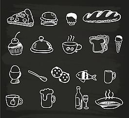 手繪食品矢量素材