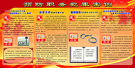 預防職務犯罪展板PSD素材