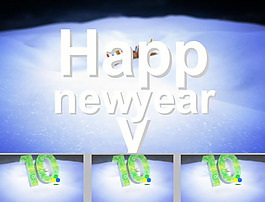 新年倒計(jì)時(shí)PPT模板下載