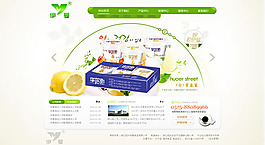 進(jìn)口食品網(wǎng)站模板PSD素材