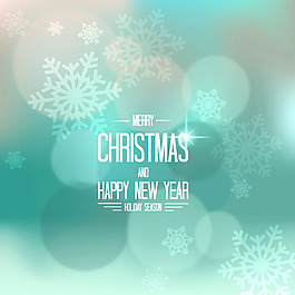 綠色光暈圣誕海報矢量素材