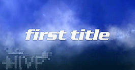 藍色光效素材AE模板