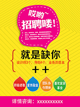 創意招聘海報