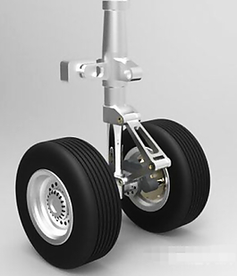 飛機起落架三維模型