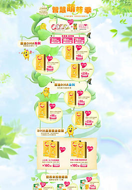 淘寶嬰兒保健品店鋪裝修模板