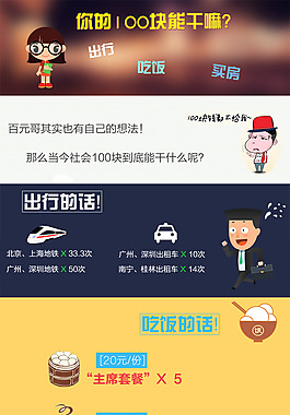 P2P金融高清卡通對話宣傳圖