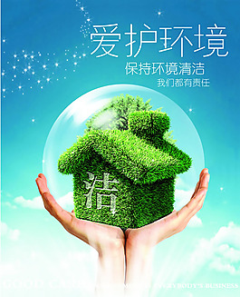 保護環(huán)境公益海報PSD素材