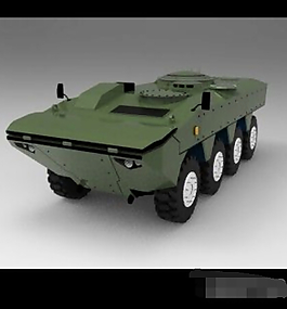 輪式兩棲戰車3D模型下載