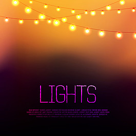 溫馨節日燈背景矢量素材