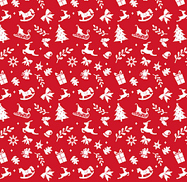 圣誕元素?zé)o縫背景矢量素材