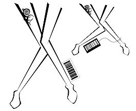 女性腿部矢量