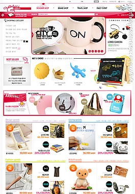 韓國(guó)電子購(gòu)物商城網(wǎng)站模板圖片