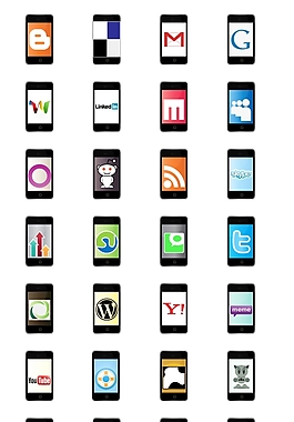 iphone社交媒体图标