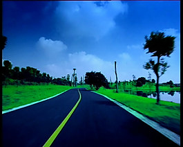 城市馬路場景視頻素材