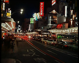 车流夜景视频素材