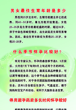 男女最佳生育年齡是多少