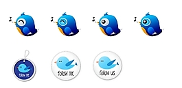 twitter按鈕系列圖標下載