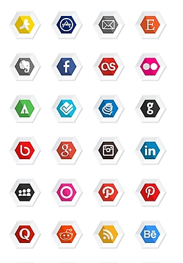 高端社交媒體圖標下載