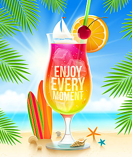 夏日雞尾酒海報