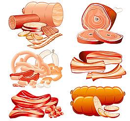 肉類插圖