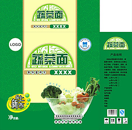 蔬菜面包裝