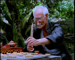老人休闲象棋实拍视频素材