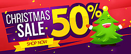 圣誕節(jié)促銷Banner