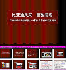 比亞迪4S店開業方案PPT