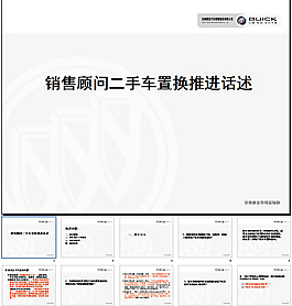 別克二手車置換推進話術PPT