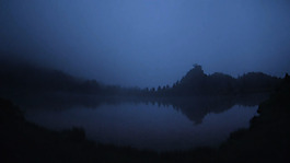 湖水夜景景觀視頻素材