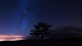 星空夜景素材視頻素材