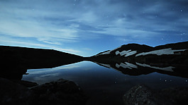 湖水夜景視頻素材
