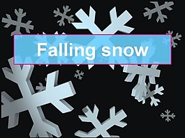 下雪的圣誕模板