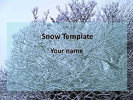 雪的PowerPoint模板