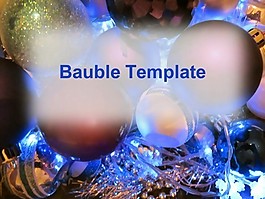 圣誕樹裝飾品模板