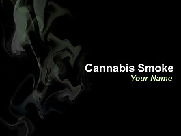 大麻煙的PowerPoint模板