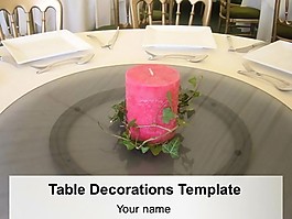 餐桌裝飾的PowerPoint模板